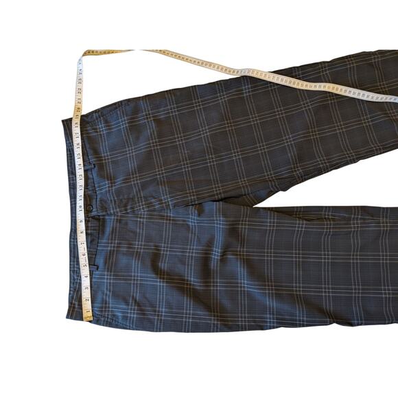 Slazenger Pants Mens 38x32 Plaid Golf Trousers Stretch Polyester Spandex Stretch - Picture 12 of 13